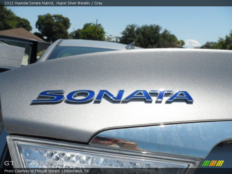 Hyper Silver Metallic / Gray 2012 Hyundai Sonata Hybrid
