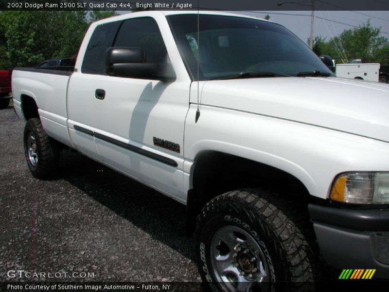 Bright White / Agate 2002 Dodge Ram 2500 SLT Quad Cab 4x4