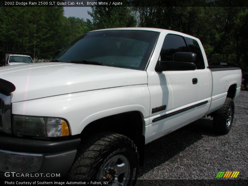 Bright White / Agate 2002 Dodge Ram 2500 SLT Quad Cab 4x4