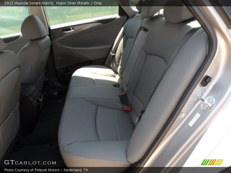 Hyper Silver Metallic / Gray 2012 Hyundai Sonata Hybrid