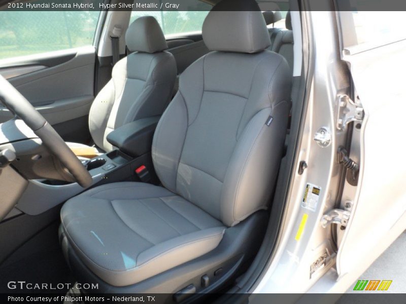 Hyper Silver Metallic / Gray 2012 Hyundai Sonata Hybrid