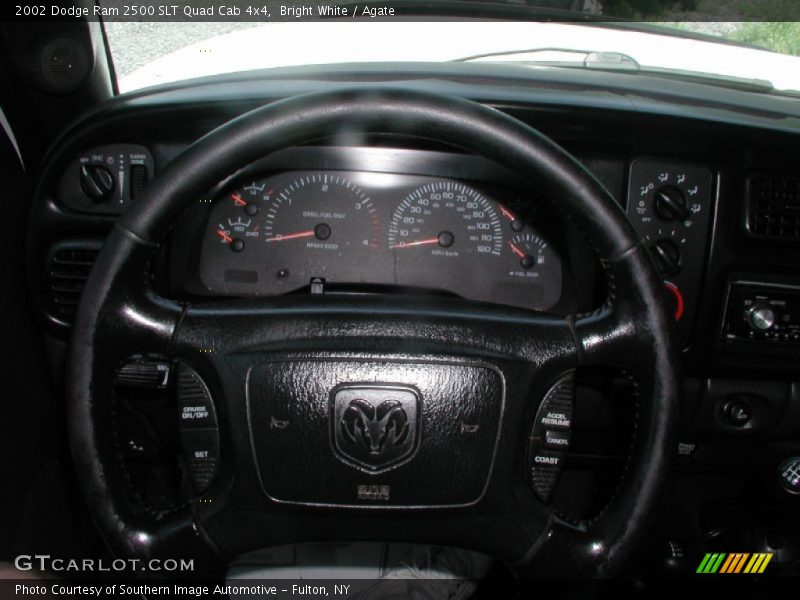 Bright White / Agate 2002 Dodge Ram 2500 SLT Quad Cab 4x4