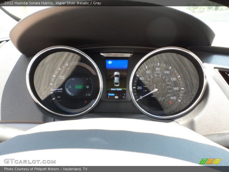 Hyper Silver Metallic / Gray 2012 Hyundai Sonata Hybrid