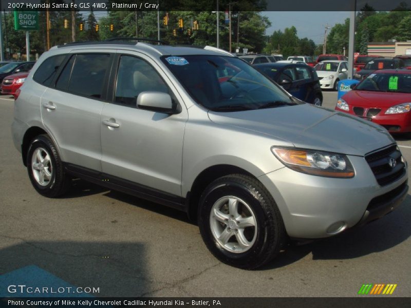 Platinum / Gray 2007 Hyundai Santa Fe GLS 4WD