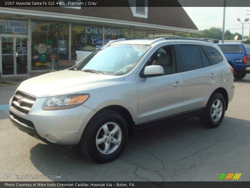 Platinum / Gray 2007 Hyundai Santa Fe GLS 4WD