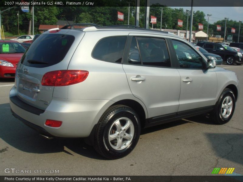 Platinum / Gray 2007 Hyundai Santa Fe GLS 4WD
