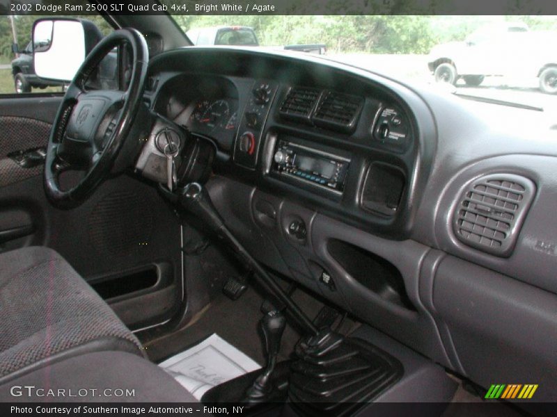 Bright White / Agate 2002 Dodge Ram 2500 SLT Quad Cab 4x4