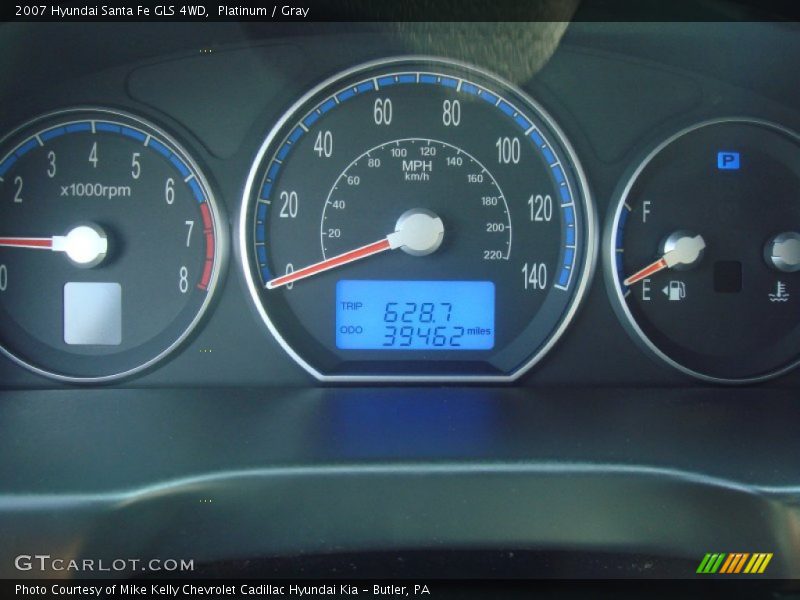Platinum / Gray 2007 Hyundai Santa Fe GLS 4WD