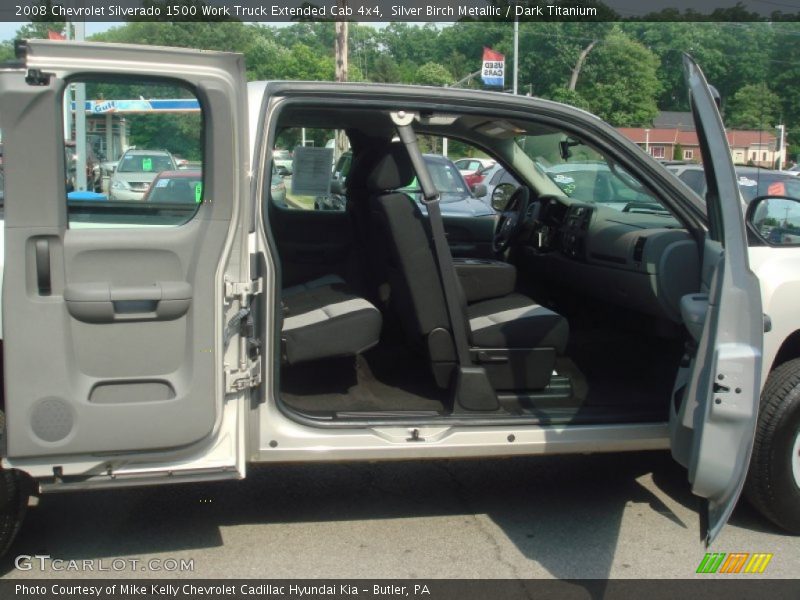 Silver Birch Metallic / Dark Titanium 2008 Chevrolet Silverado 1500 Work Truck Extended Cab 4x4