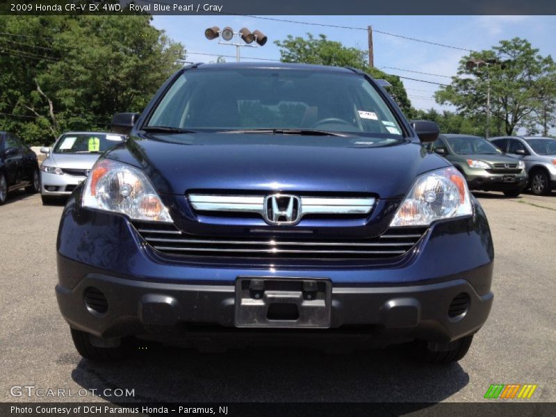 Royal Blue Pearl / Gray 2009 Honda CR-V EX 4WD