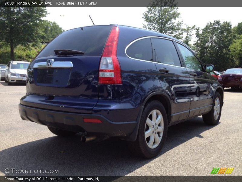 Royal Blue Pearl / Gray 2009 Honda CR-V EX 4WD