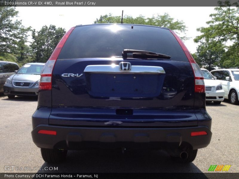 Royal Blue Pearl / Gray 2009 Honda CR-V EX 4WD