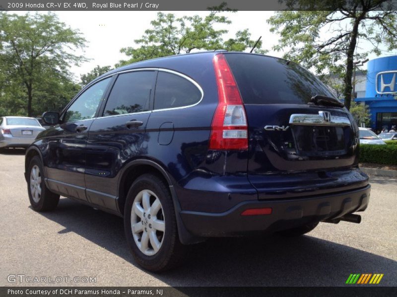 Royal Blue Pearl / Gray 2009 Honda CR-V EX 4WD