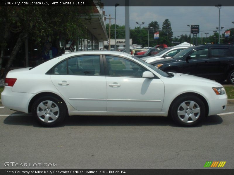 Arctic White / Beige 2007 Hyundai Sonata GLS