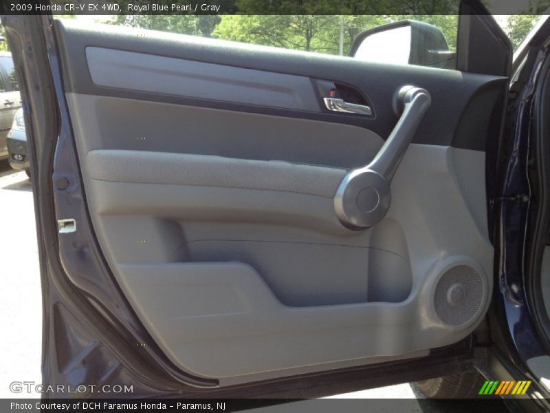 Royal Blue Pearl / Gray 2009 Honda CR-V EX 4WD