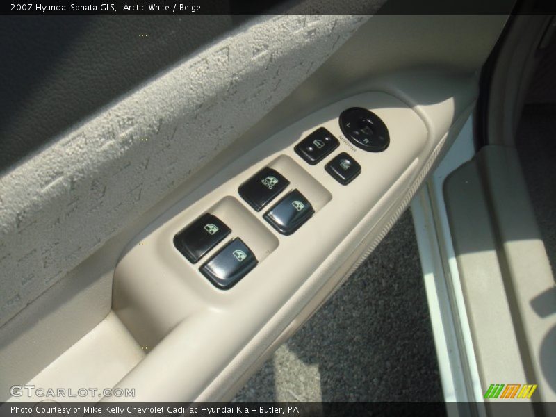 Arctic White / Beige 2007 Hyundai Sonata GLS