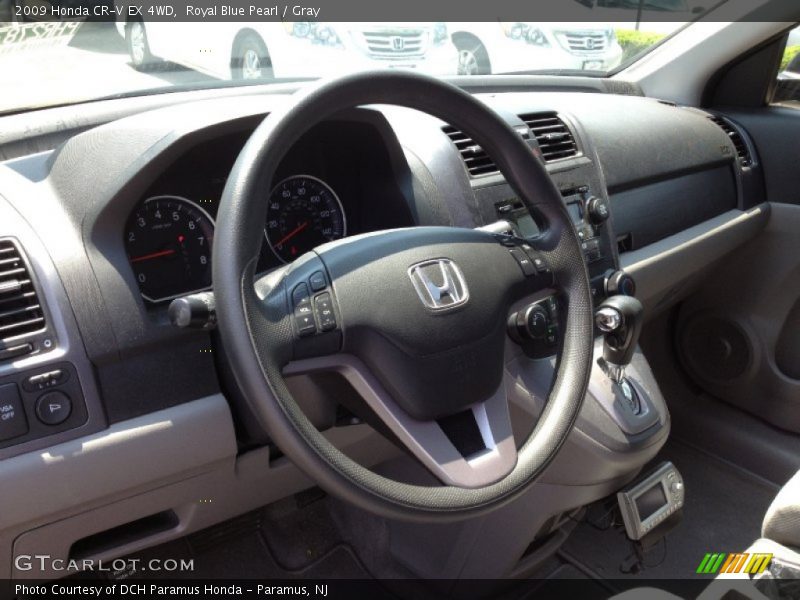 Royal Blue Pearl / Gray 2009 Honda CR-V EX 4WD