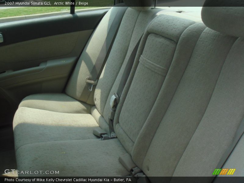 Arctic White / Beige 2007 Hyundai Sonata GLS