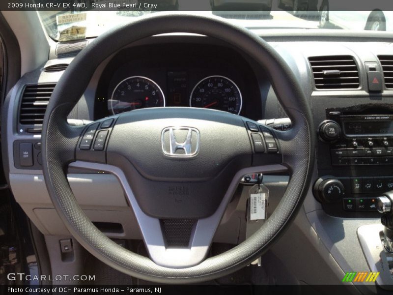 Royal Blue Pearl / Gray 2009 Honda CR-V EX 4WD