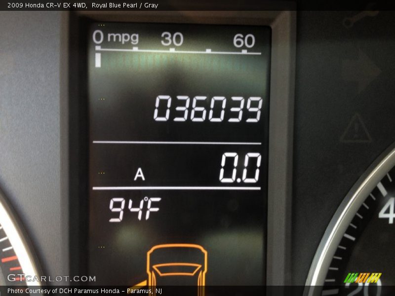 Royal Blue Pearl / Gray 2009 Honda CR-V EX 4WD
