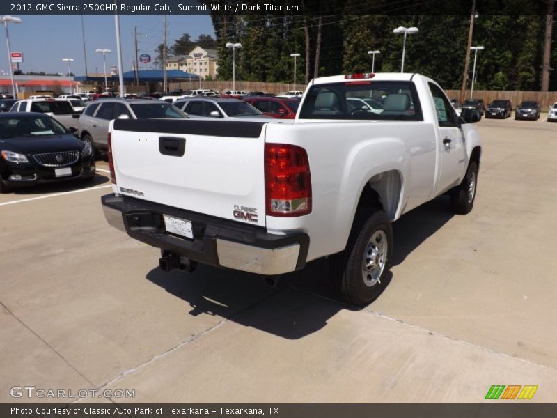 Summit White / Dark Titanium 2012 GMC Sierra 2500HD Regular Cab