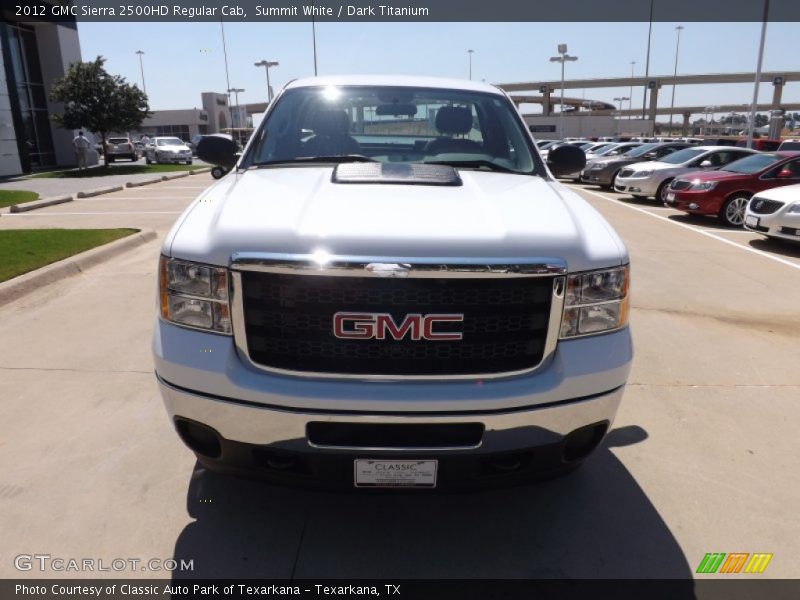 Summit White / Dark Titanium 2012 GMC Sierra 2500HD Regular Cab