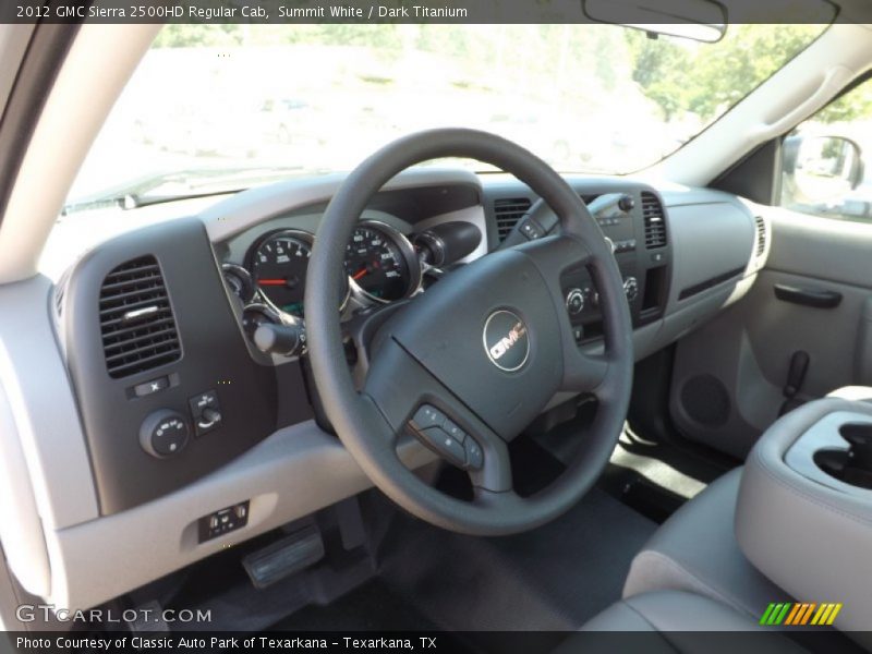 Summit White / Dark Titanium 2012 GMC Sierra 2500HD Regular Cab