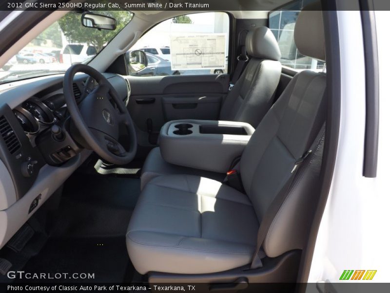  2012 Sierra 2500HD Regular Cab Dark Titanium Interior