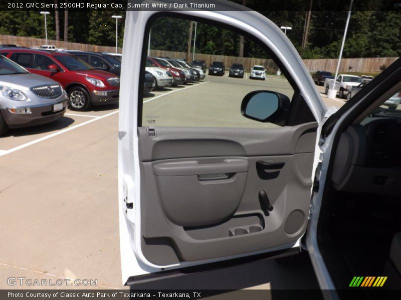 Summit White / Dark Titanium 2012 GMC Sierra 2500HD Regular Cab