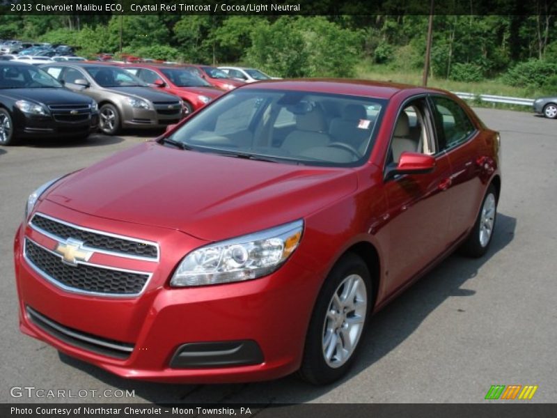 Crystal Red Tintcoat / Cocoa/Light Neutral 2013 Chevrolet Malibu ECO