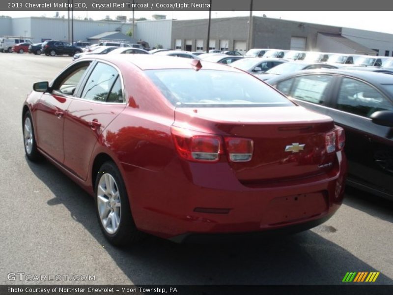 Crystal Red Tintcoat / Cocoa/Light Neutral 2013 Chevrolet Malibu ECO