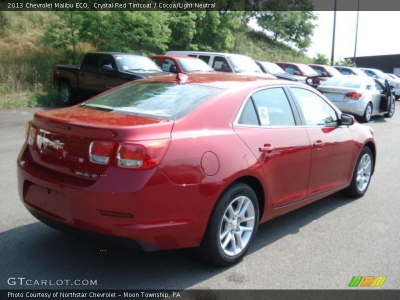 Crystal Red Tintcoat / Cocoa/Light Neutral 2013 Chevrolet Malibu ECO