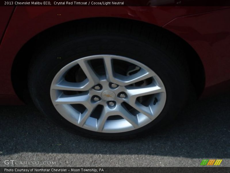 Crystal Red Tintcoat / Cocoa/Light Neutral 2013 Chevrolet Malibu ECO