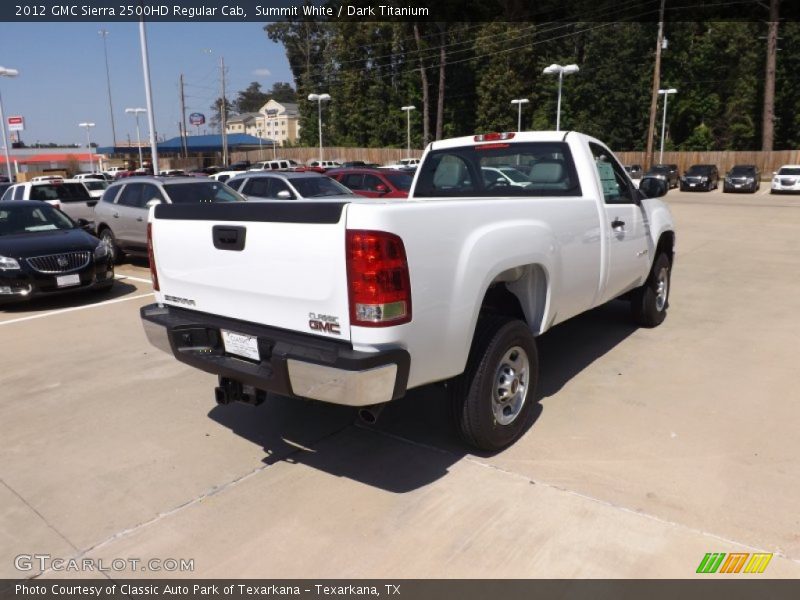 Summit White / Dark Titanium 2012 GMC Sierra 2500HD Regular Cab