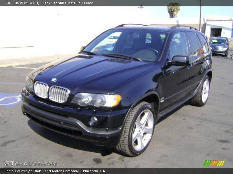 Black Sapphire Metallic / Black 2003 BMW X5 4.6is