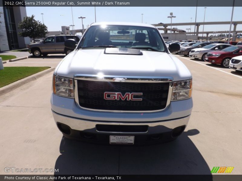 Summit White / Dark Titanium 2012 GMC Sierra 2500HD Regular Cab