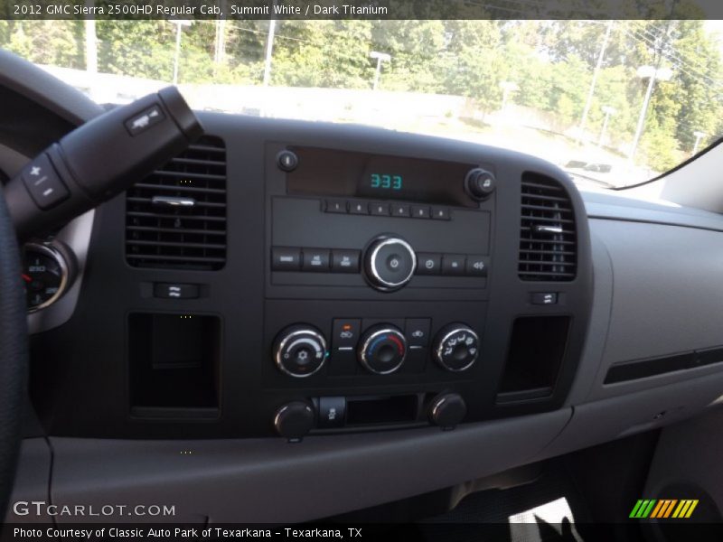 Summit White / Dark Titanium 2012 GMC Sierra 2500HD Regular Cab