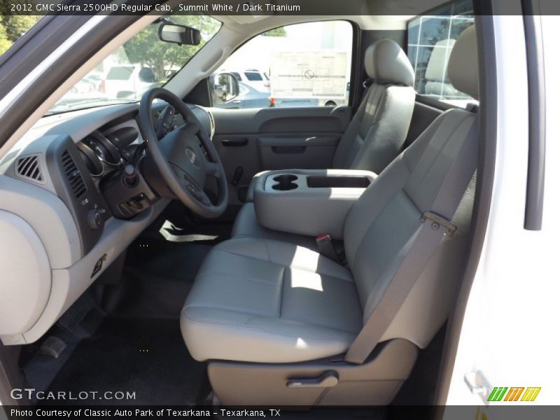 Summit White / Dark Titanium 2012 GMC Sierra 2500HD Regular Cab