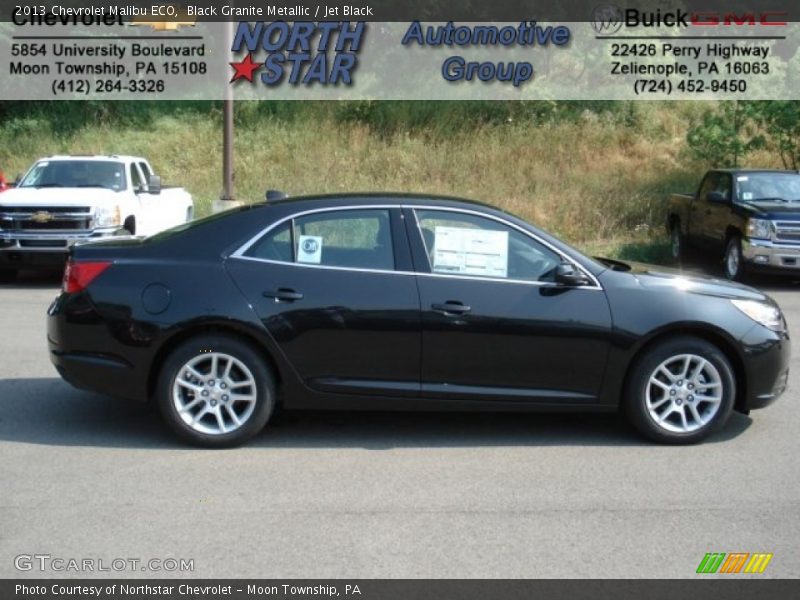 Black Granite Metallic / Jet Black 2013 Chevrolet Malibu ECO