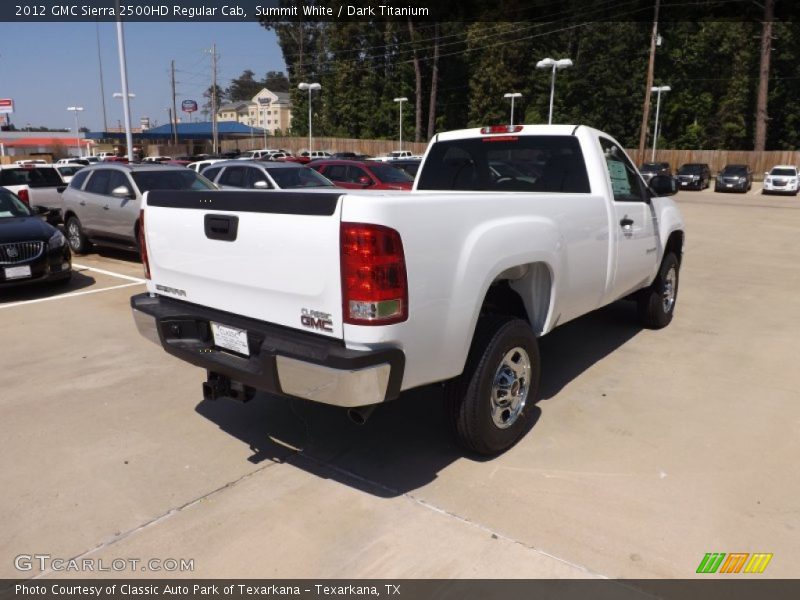 Summit White / Dark Titanium 2012 GMC Sierra 2500HD Regular Cab