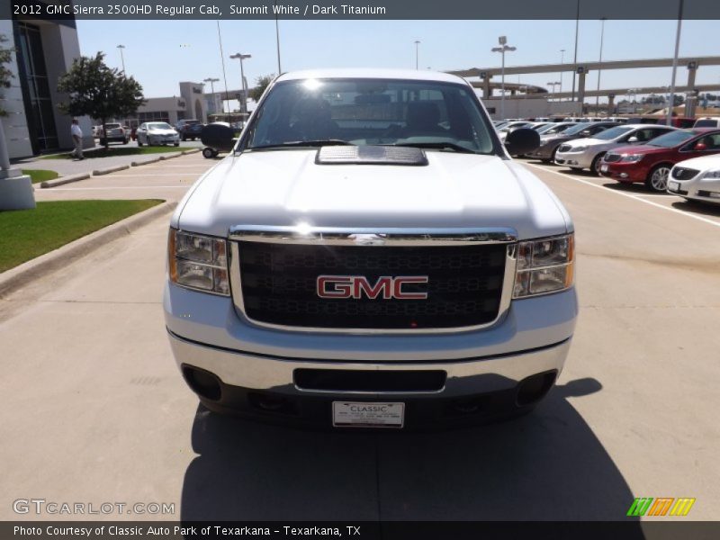 Summit White / Dark Titanium 2012 GMC Sierra 2500HD Regular Cab