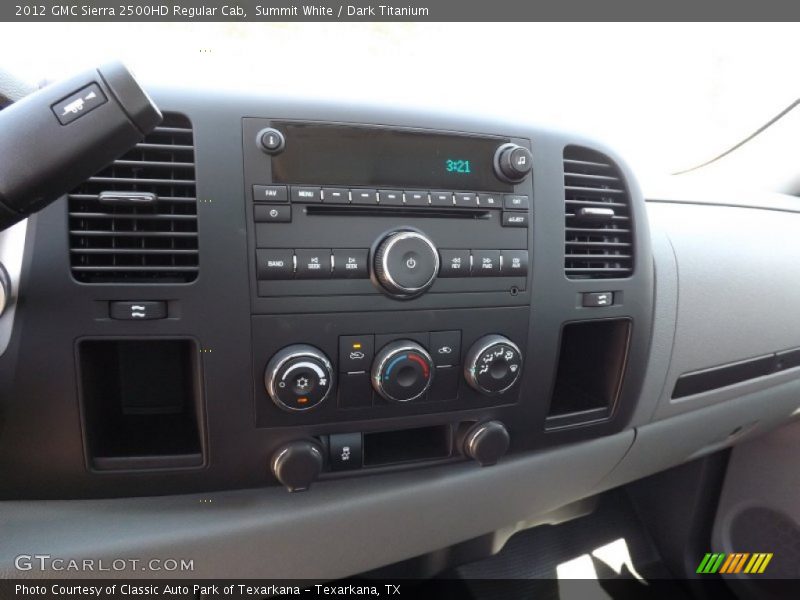 Summit White / Dark Titanium 2012 GMC Sierra 2500HD Regular Cab