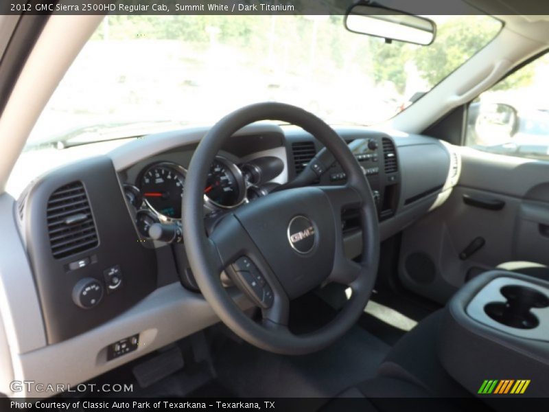 Summit White / Dark Titanium 2012 GMC Sierra 2500HD Regular Cab