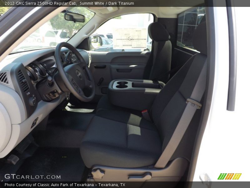 Summit White / Dark Titanium 2012 GMC Sierra 2500HD Regular Cab