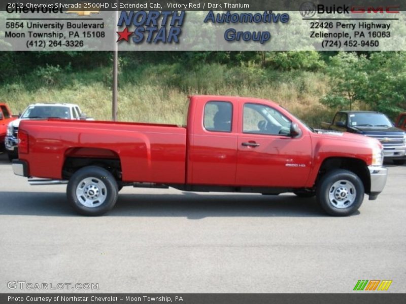Victory Red / Dark Titanium 2012 Chevrolet Silverado 2500HD LS Extended Cab