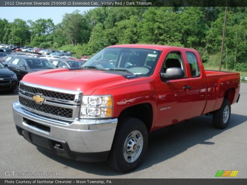 Victory Red / Dark Titanium 2012 Chevrolet Silverado 2500HD LS Extended Cab