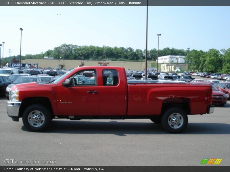 Victory Red / Dark Titanium 2012 Chevrolet Silverado 2500HD LS Extended Cab