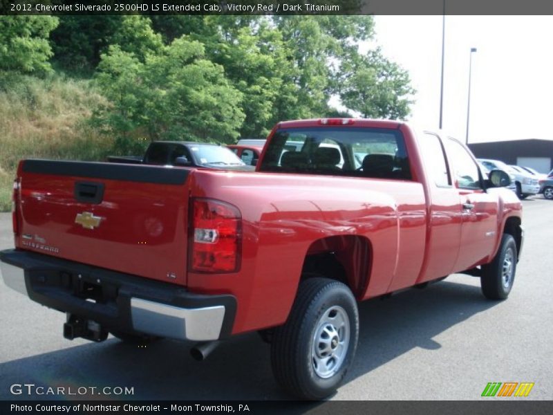 Victory Red / Dark Titanium 2012 Chevrolet Silverado 2500HD LS Extended Cab