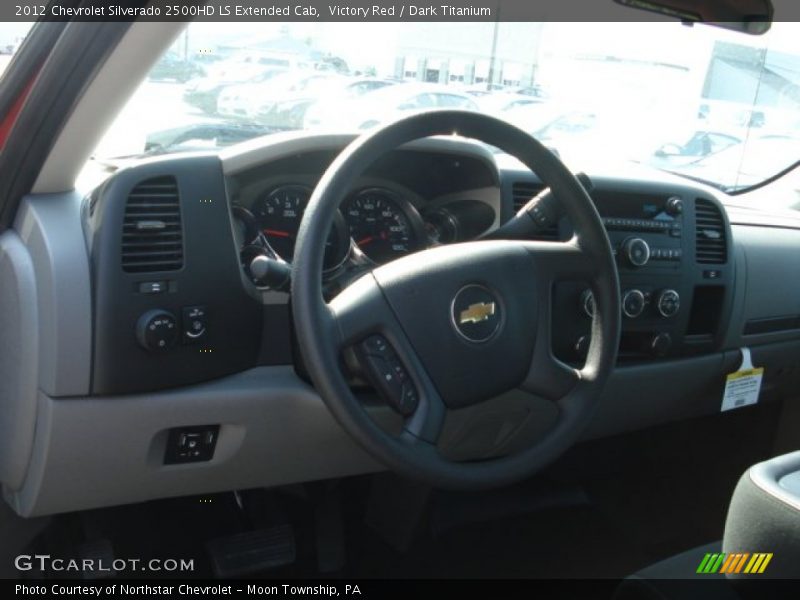 Victory Red / Dark Titanium 2012 Chevrolet Silverado 2500HD LS Extended Cab