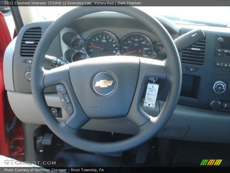 Victory Red / Dark Titanium 2012 Chevrolet Silverado 2500HD LS Extended Cab